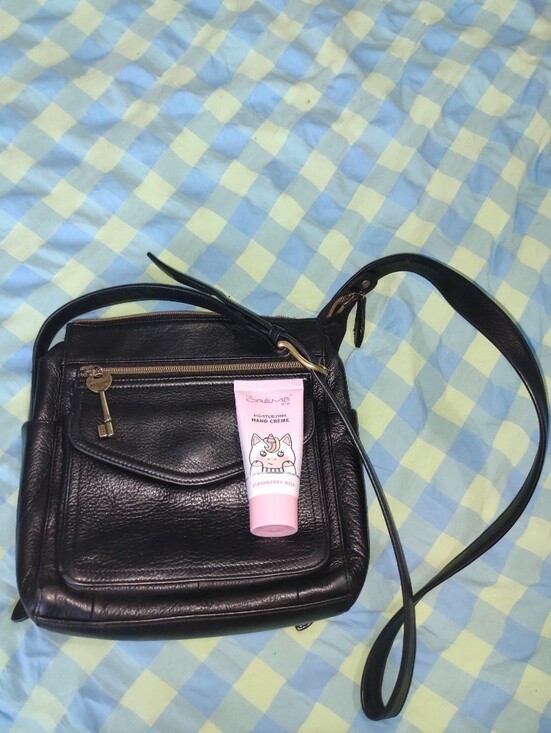 Fossil Handbags - *Fossil* Black Real Leather Crossbody Bag